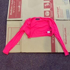 Hot pink cardigan
